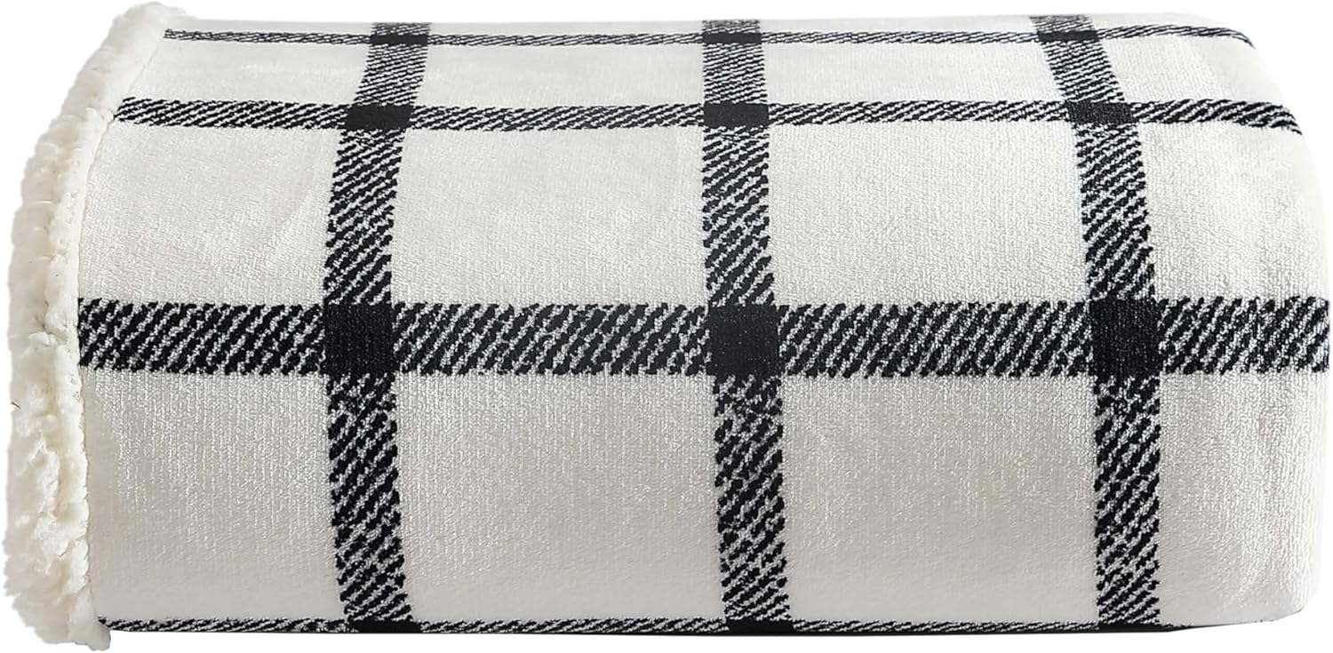 Eddie Bauer - Throw Blanket, Super Soft Reversible Sherpa Fleece Bedding, Ideal Christmas & White Elephant Gifts, Cozy Plaid Throw Blankets for Couch (Grizzly Peak Red, Throw) - Grand Goldman