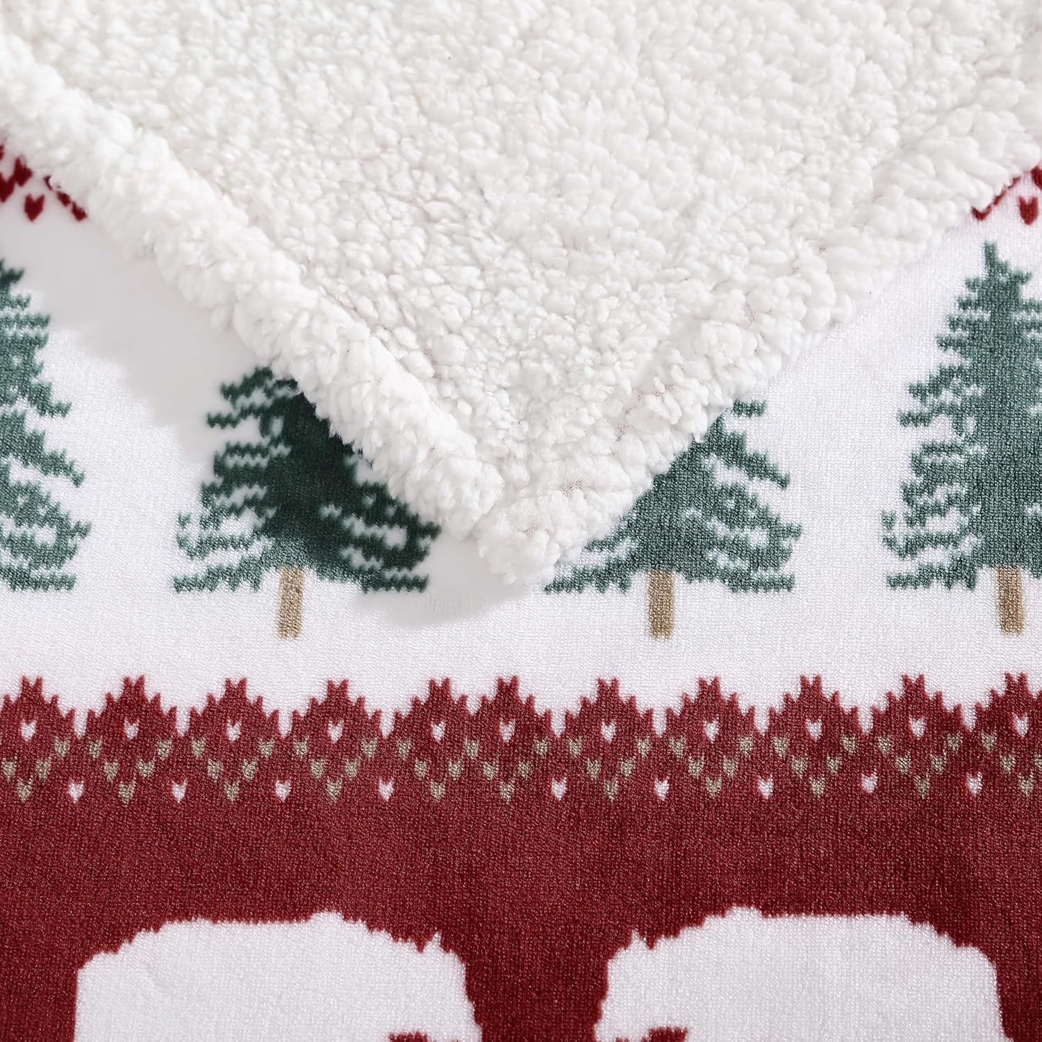 Eddie Bauer - Throw Blanket, Super Soft Reversible Sherpa Fleece Bedding, Ideal Christmas & White Elephant Gifts, Cozy Plaid Throw Blankets for Couch (Grizzly Peak Red, Throw) - Grand Goldman