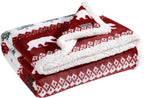 Eddie Bauer - Throw Blanket, Super Soft Reversible Sherpa Fleece Bedding, Ideal Christmas & White Elephant Gifts, Cozy Plaid Throw Blankets for Couch (Grizzly Peak Red, Throw) - Grand Goldman