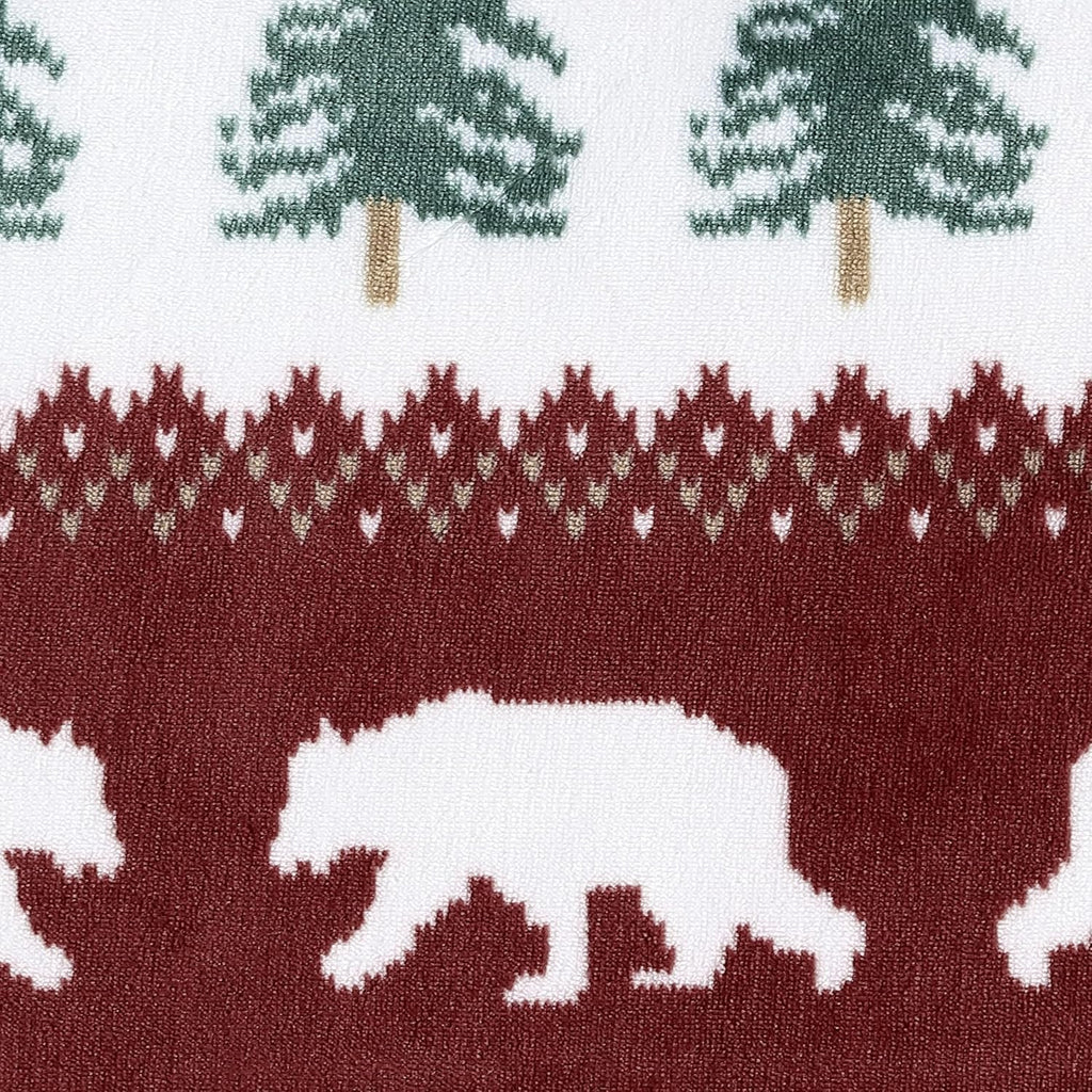 Eddie Bauer - Throw Blanket, Super Soft Reversible Sherpa Fleece Bedding, Ideal Christmas & White Elephant Gifts, Cozy Plaid Throw Blankets for Couch (Grizzly Peak Red, Throw) - Grand Goldman