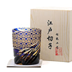 Edo Kiriko Japanese Sake  Whiskey Glass Hand Carved Carved Cup Household - Grand Goldman