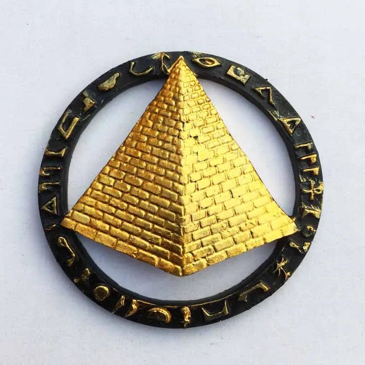 Egypt Fridge Magnet Souvenirs Egyptian Queen Pharaoh Pyramid Magnetic Stickers on the fridge Home Kitchen Decoration Accessories - Grand Goldman