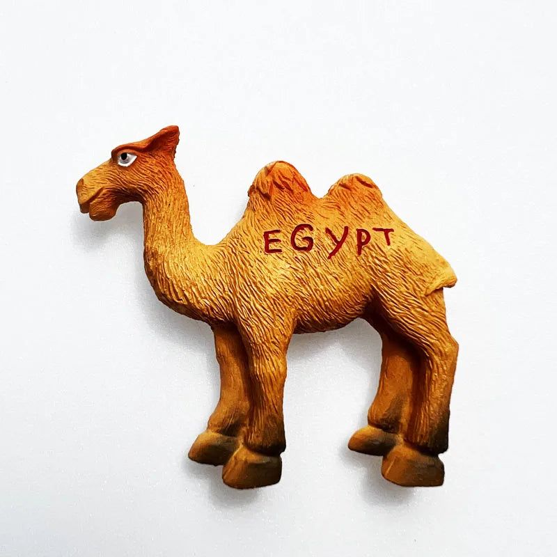 Egypt Sahara Desert camel tourism souvenir animal decoration magnetic refrigerator stick tourist souvenir travel gifts - Grand Goldman