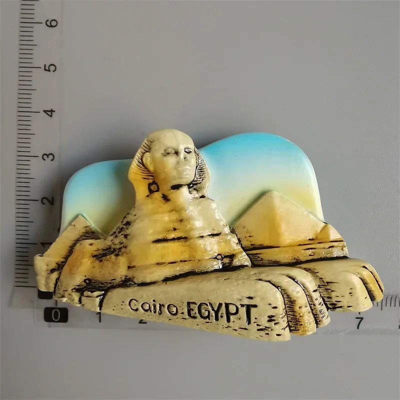 Egyptian Fridge Magnet Souvenir Port Said Travel Souvenir Sphinx Myth Queen Anubis Camel 3d Resin Magnets for Home Decoration - Grand Goldman