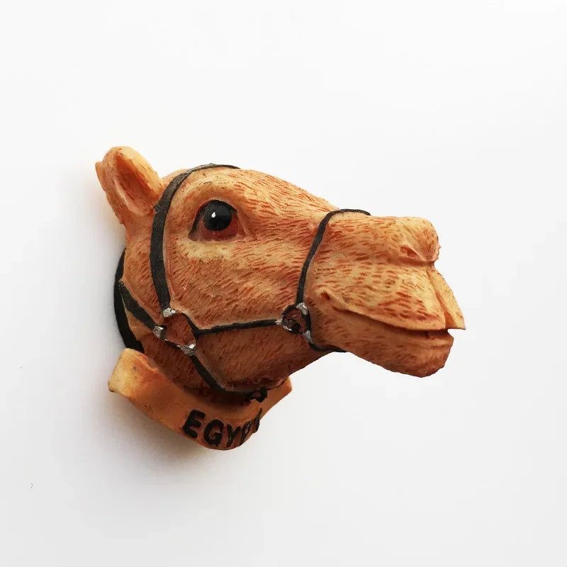 Egyptian Fridge Magnet Souvenir Port Said Travel Souvenir Sphinx Myth Queen Anubis Camel 3d Resin Magnets for Home Decoration - Grand Goldman