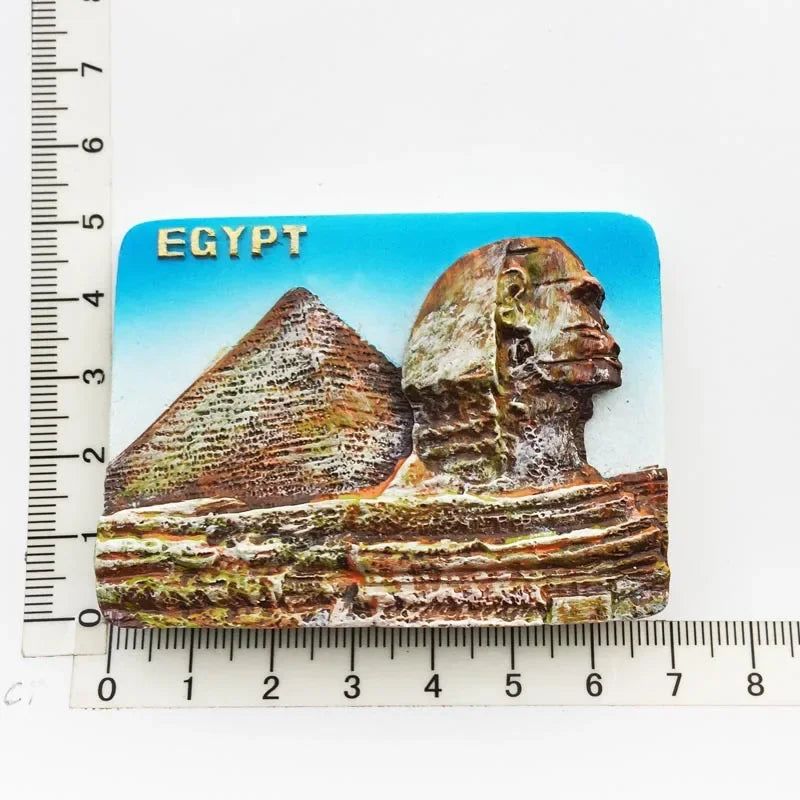 Egyptian Fridge Magnet Souvenir Port Said Travel Souvenir Sphinx Myth Queen Anubis Camel 3d Resin Magnets for Home Decoration - Grand Goldman