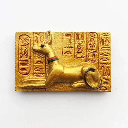 Egyptian Fridge Magnet Souvenir Port Said Travel Souvenir Sphinx Myth Queen Anubis Camel 3d Resin Magnets for Home Decoration - Grand Goldman