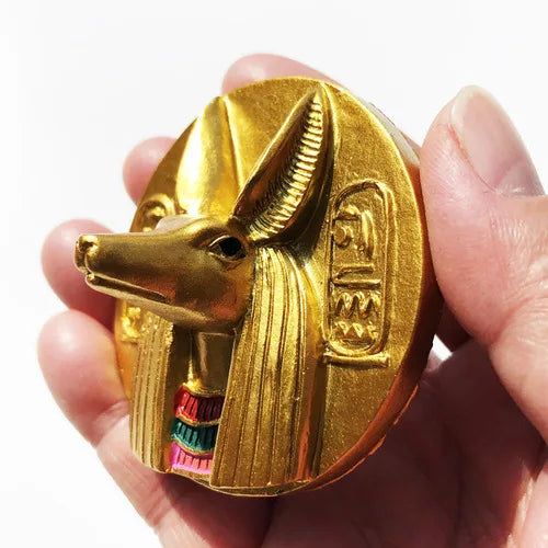 Egyptian Myths and Legends Anubis Fridge Magnets Tourist Souvenirs Egypt Decorative Refrigerator Stickers 3d Resin Crafts Gifts - Grand Goldman