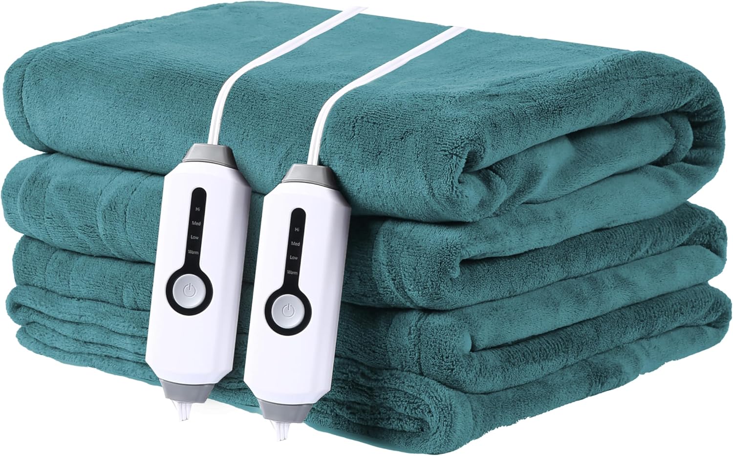 Electric Heated Blanket 72"x84" Full Size with 4 Heating Levels and 10 Hours Auto-Off Large Oversized Heating Blanket with Soft Plush Fabric for Bedding - Gray - Grand Goldman