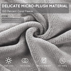 Electric Heated Blanket 72"x84" Full Size with 4 Heating Levels and 10 Hours Auto-Off Large Oversized Heating Blanket with Soft Plush Fabric for Bedding - Gray - Grand Goldman