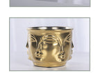 Electroplating Decoration Ceramic Electroplating Vase Ceramic Flower Pot Art Face Vase - Grand Goldman