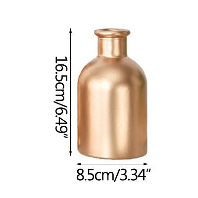 Elegant Golden Nordic Gilded Glass Vase - Perfect for Modern Home Décor - Grand Goldman