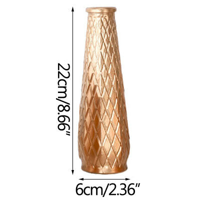 Elegant Golden Nordic Gilded Glass Vase - Perfect for Modern Home Décor - Grand Goldman