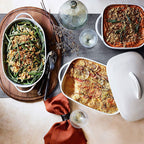 Elliptical creative ceramics binaural fish dish high soup pan home baked rice plate rectangular cheese cake tray - Grand Goldman