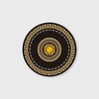 Embossed Black And White Golden Carpet - Grand Goldman