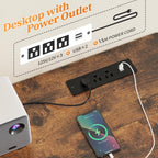 EnHomee 60" TV Stand Dresser TV Stand with Charging Station TV Stands for Living Room Long Dresser for Bedroom TV Stand with 16 Drawers Storage TV Stand for Bedroom Dresser 51.1''W*11.8''D*34.8''H - Grand Goldman