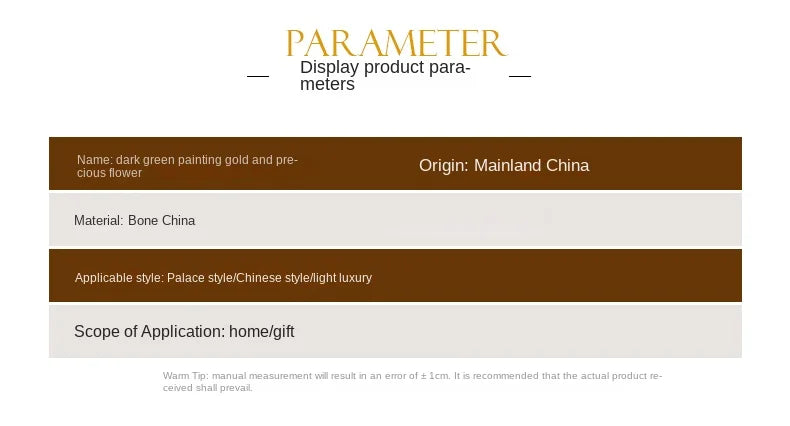 Enamel color tableware set high-end dish set home palace style housewarming gifts - Grand Goldman