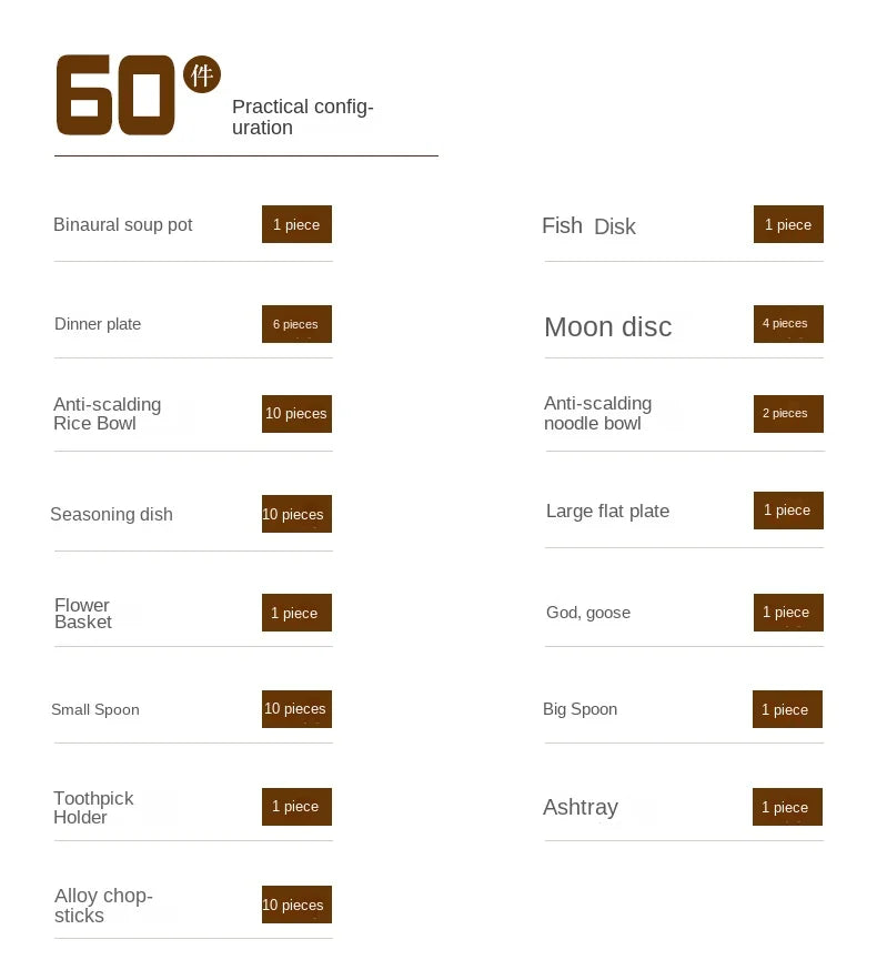 Enamel color tableware set high-end dish set home palace style housewarming gifts - Grand Goldman