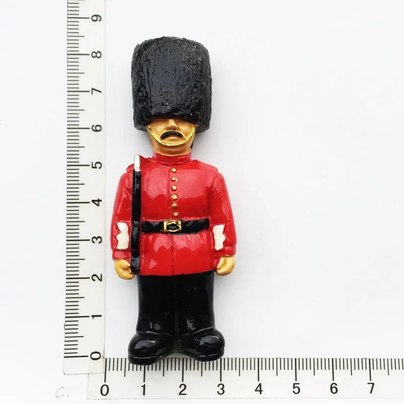 England Fridge Magnet London Bus British Soldier Cute Bear Telephone Booth Tourist Souvenir Resin Stereo Refrigerator Stickers - Grand Goldman