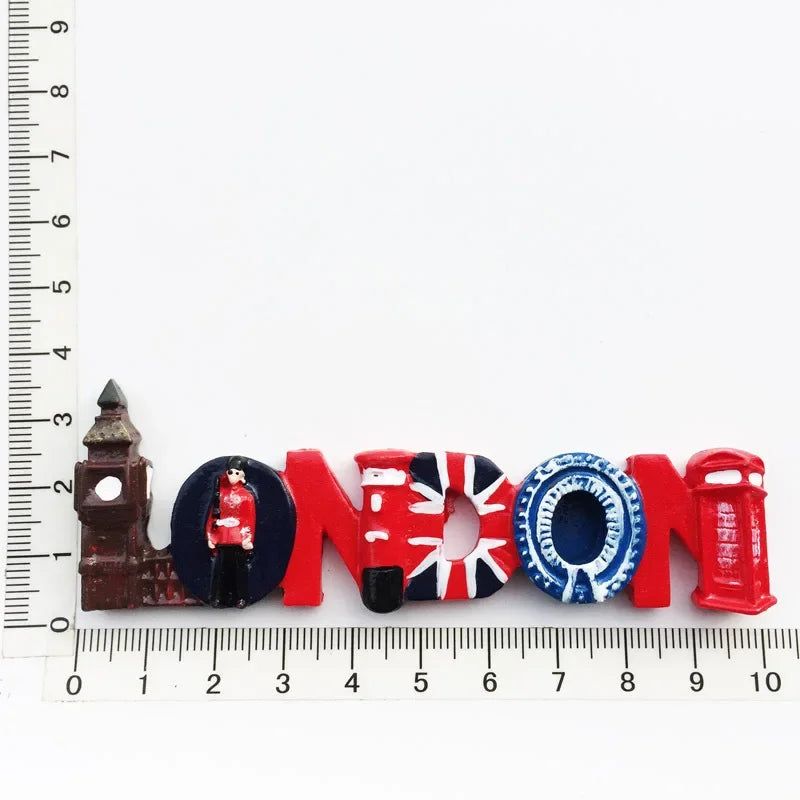 England Fridge Magnet London Bus British Soldier Cute Bear Telephone Booth Tourist Souvenir Resin Stereo Refrigerator Stickers - Grand Goldman