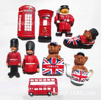 England Fridge Magnet London Bus British Soldier Cute Bear Telephone Booth Tourist Souvenir Resin Stereo Refrigerator Stickers - Grand Goldman