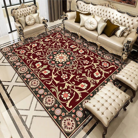 Ethnic Persian Retro Bedroom Study Classical Rug - Grand Goldman