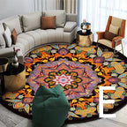 Ethnic Style Carpet Homestay Retro Mandala Mat - Grand Goldman