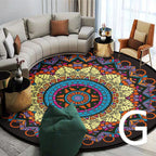 Ethnic Style Carpet Homestay Retro Mandala Mat - Grand Goldman