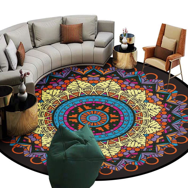 Ethnic Style Carpet Homestay Retro Mandala Mat - Grand Goldman