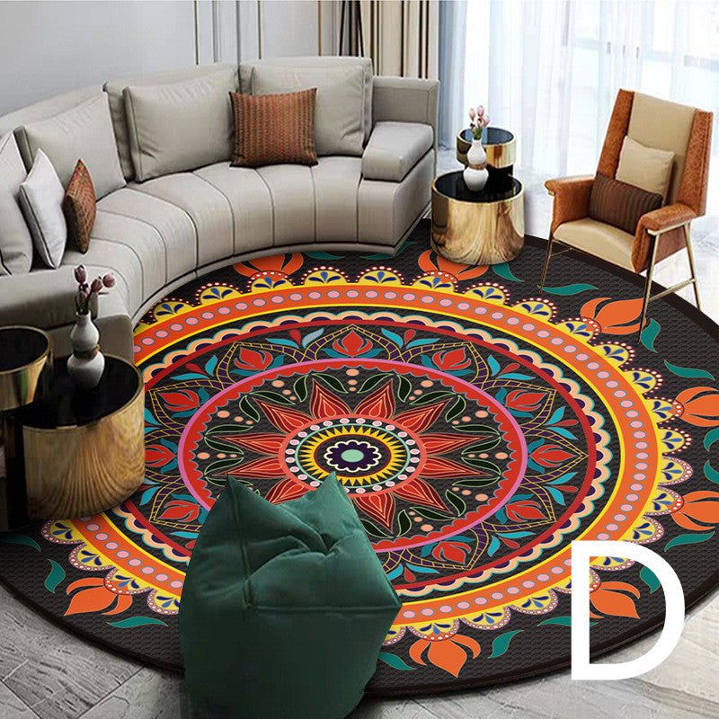 Ethnic Style Carpet Homestay Retro Mandala Mat - Grand Goldman