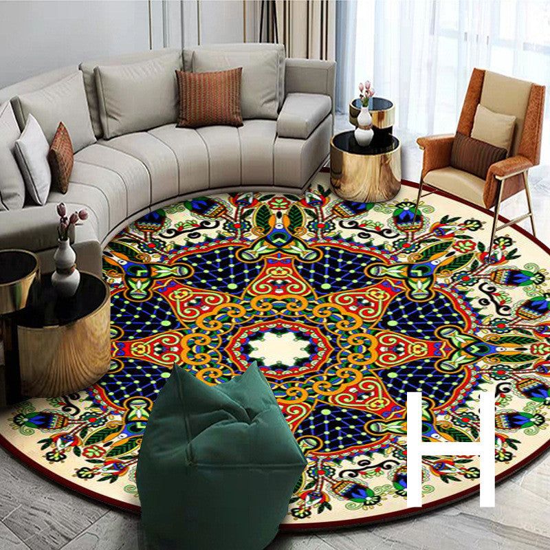 Ethnic Style Carpet Homestay Retro Mandala Mat - Grand Goldman