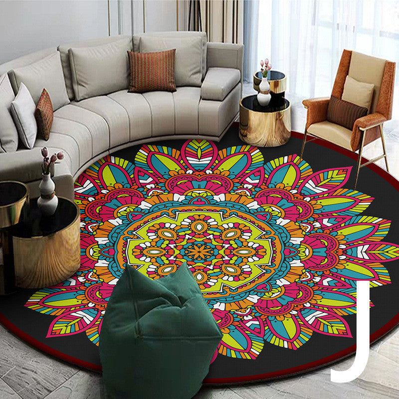 Ethnic Style Carpet Homestay Retro Mandala Mat - Grand Goldman