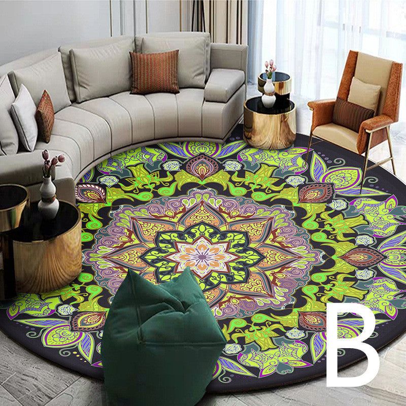 Ethnic Style Carpet Homestay Retro Mandala Mat - Grand Goldman