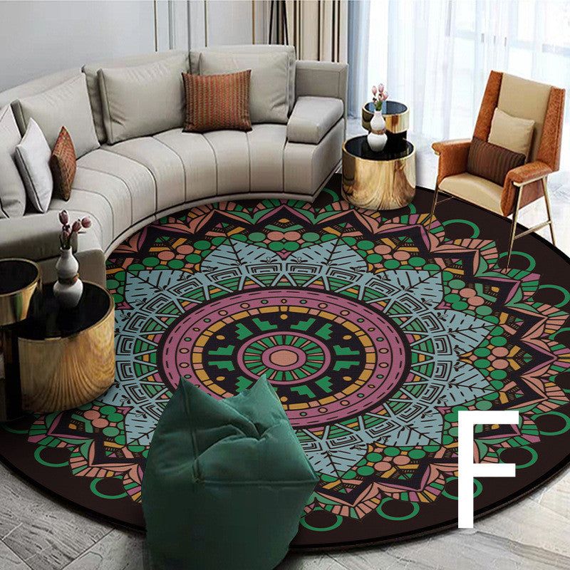 Ethnic Style Carpet Homestay Retro Mandala Mat - Grand Goldman