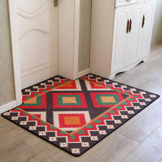 Ethnic Style Entrance Mat Anti-skid Carpet - Grand Goldman