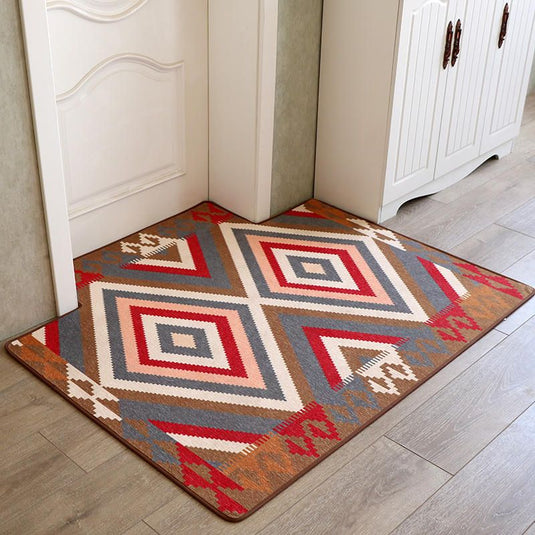 Ethnic Style Entrance Mat Anti-skid Carpet - Grand Goldman