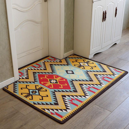 Ethnic Style Entrance Mat Anti-skid Carpet - Grand Goldman