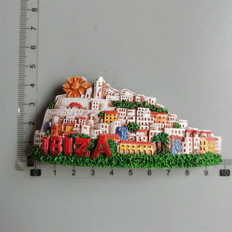 Europe Memorial Czech Punkevni Grottoes Dublin Trulli Ukraine Prague Old Town Clock Mallorca Lyon Magnetic Refrigerator Stickers - Grand Goldman