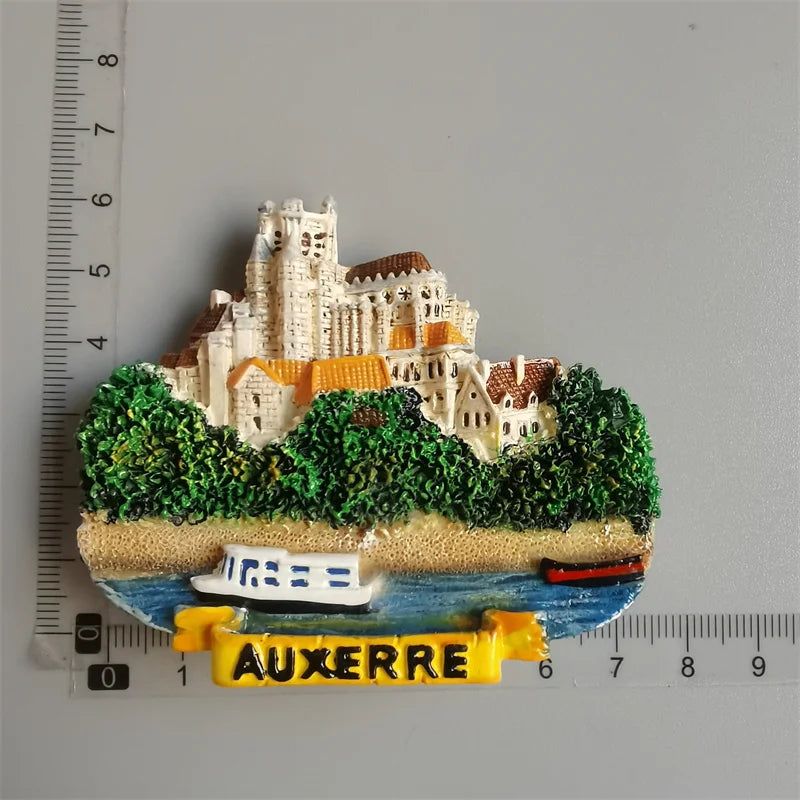 Europe Memorial Czech Punkevni Grottoes Dublin Trulli Ukraine Prague Old Town Clock Mallorca Lyon Magnetic Refrigerator Stickers - Grand Goldman