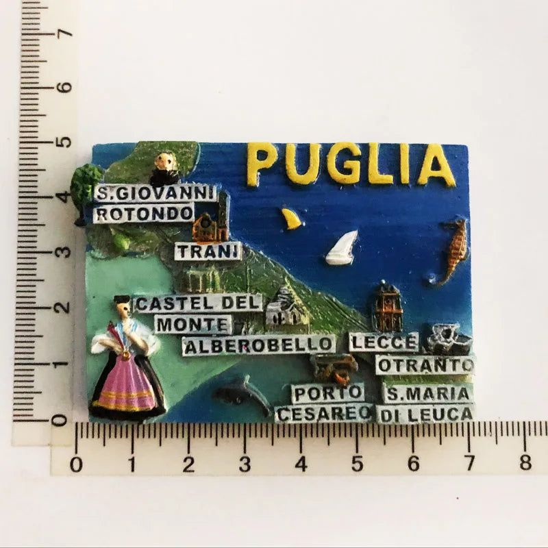 Europe Memorial Czech Punkevni Grottoes Dublin Trulli Ukraine Prague Old Town Clock Mallorca Lyon Magnetic Refrigerator Stickers - Grand Goldman