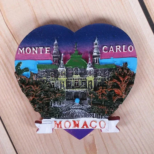 Europe Monaco Bulgaria  Fridge Magnet Tourist Souvenir  Refrigerator Magnets Sticker Imanes Para El Refrigerador Home Decor - Grand Goldman