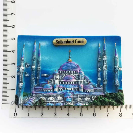 Europe Travel Refrigerator Stickers Turkey Istanbul Bodrum Landmark Tourist Attractions Resin Souvenir Decoration Collection - Grand Goldman