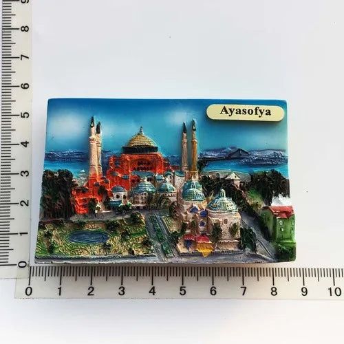 Europe Travel Refrigerator Stickers Turkey Istanbul Bodrum Landmark Tourist Attractions Resin Souvenir Decoration Collection - Grand Goldman