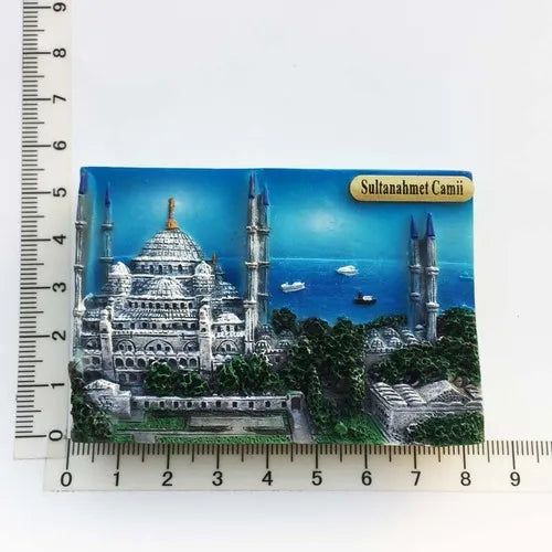 Europe Travel Refrigerator Stickers Turkey Istanbul Bodrum Landmark Tourist Attractions Resin Souvenir Decoration Collection - Grand Goldman