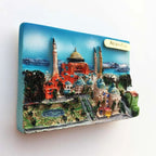 Europe Travel Refrigerator Stickers Turkey Istanbul Bodrum Landmark Tourist Attractions Resin Souvenir Decoration Collection - Grand Goldman