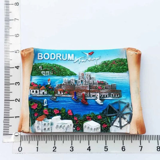 Europe Travel Refrigerator Stickers Turkey Istanbul Bodrum Landmark Tourist Attractions Resin Souvenir Decoration Collection - Grand Goldman