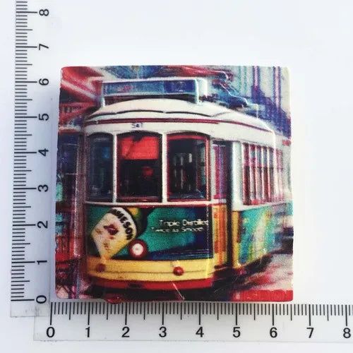 Europe Portuga Fridge Magnets Lisbon Tram Creative Tourist Souvenirs Magnetic Refrigerator Stickers Kitchen Decor Travel Gifts - Grand Goldman