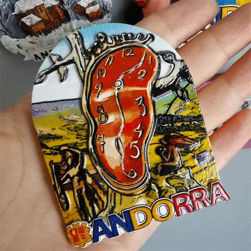 European Andorra Boy StatueTourist Souvenir Magnetic Refrigerator Stickers Creative Collection Decoration Handmade Gift Idea - Grand Goldman