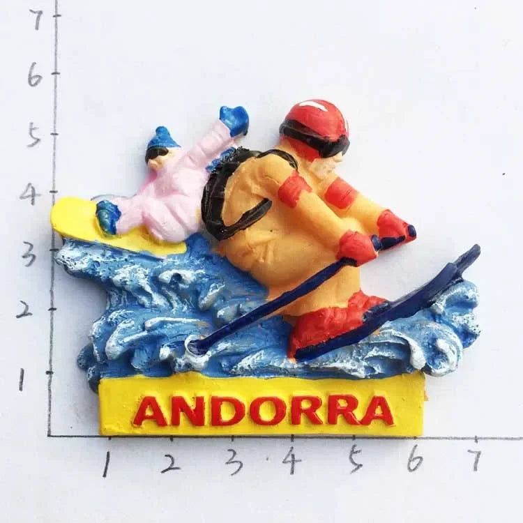 European Andorra Boy StatueTourist Souvenir Magnetic Refrigerator Stickers Creative Collection Decoration Handmade Gift Idea - Grand Goldman