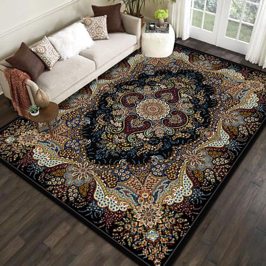 European Atmospheric Persian Living Room Carpet - Grand Goldman